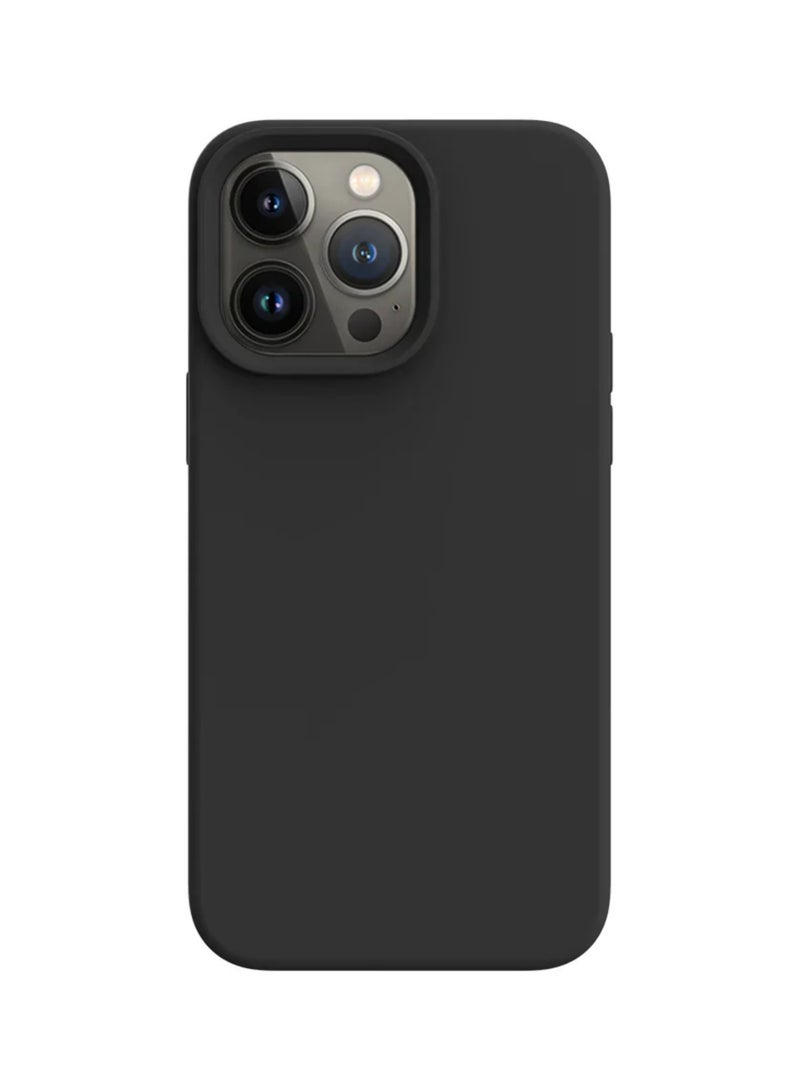 جراب سيليكون أسود لهاتف Apple iPhone 15 Pro Max مقاس 6.7 بوصة - غطاء واقٍ رفيع مقاوم للصدمات، ناعم الملمس، مقاوم للخدش