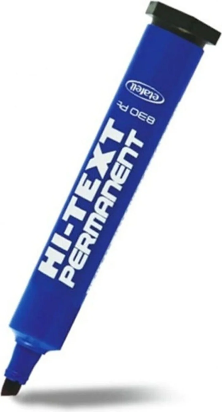 Fibracolor Hı-Text 48 Pieces 830PC Cut Tip Permanent Pen Box Pen Blue