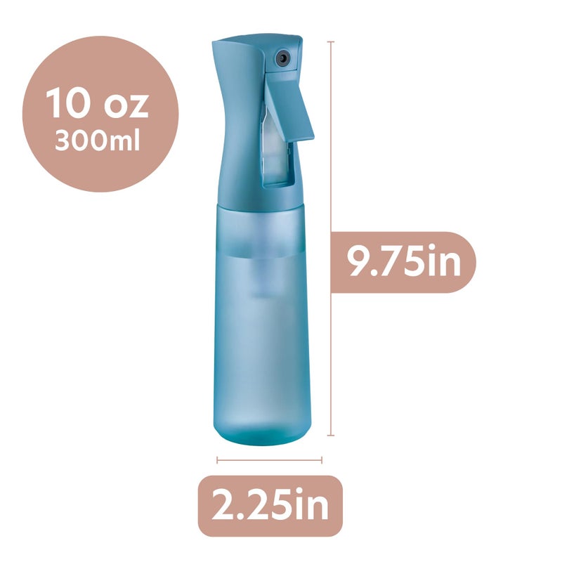 MIGHTY STRONG 10 OZ Continuous Spray Bottles - Ultra Fine Mist Sprayer | Water Spray Bottle For Hair Stuff, Mister Spray Bottle For Plants Mister | Hair Spray Bottles For Hairstyling, Cleaning, Salons - Image 2