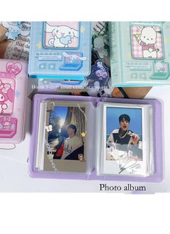 Bukela 3 Inch Mini Photo Album, Heart Hollow Card Binder Photo Album Photo Card Holder with Pendant 40 Pockets .  - Image 3