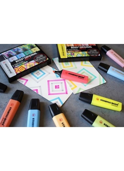STABILO Boss Original Arty Cool Colors Marking Pen Set of 5  - Image 2