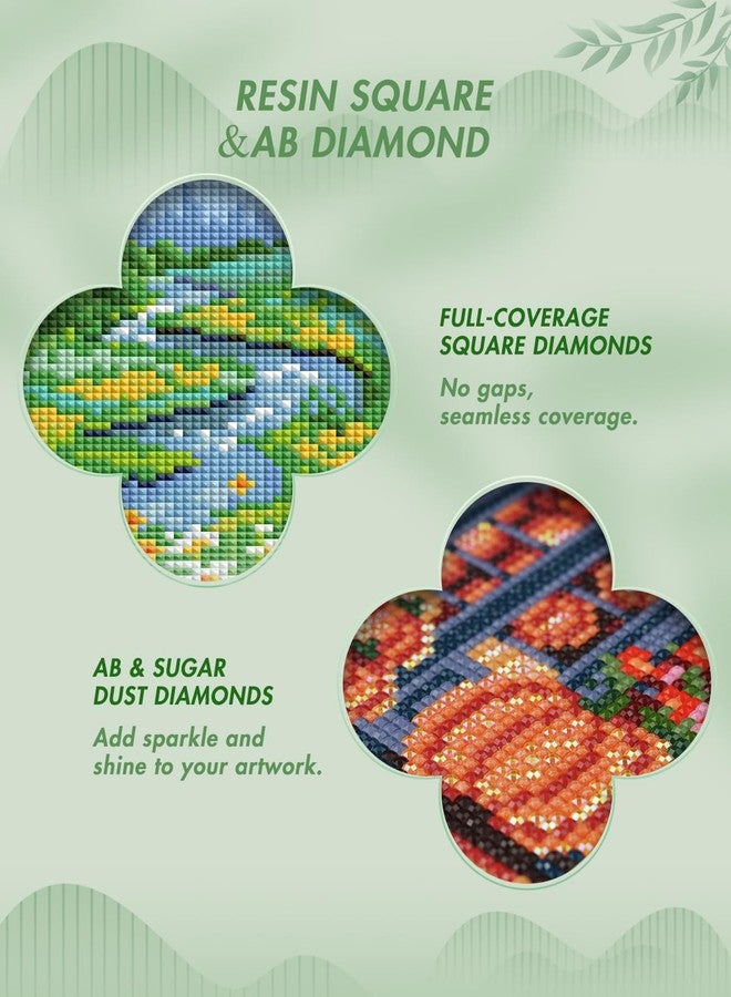 Forever young Foreveryoung Minigem Small Diamond Art Kits for Beginners, 12Pcs Square Drill Diamond Painting Kits for Adults 3-Hour Painting, Postcard-Style Mini Diamond Art Kits for Adults 5x7 Inch (Twelve Months) - Image 4