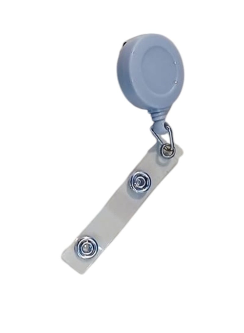 Vphom Retractable Badge Reel Card Holder with Clear ID Strap, Heavy Duty Metal Clip, Extendable Key & ID Holder for Office, School, Hospital and Workplace Use (Grey) - Image 5
