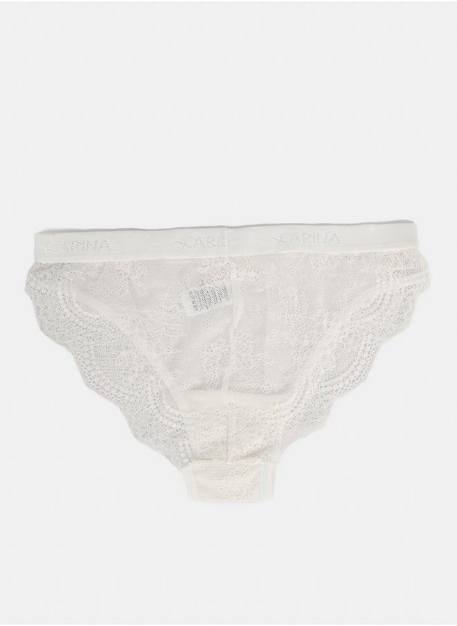 Carina - Delicate Bikini Panty with Lace - Image 1