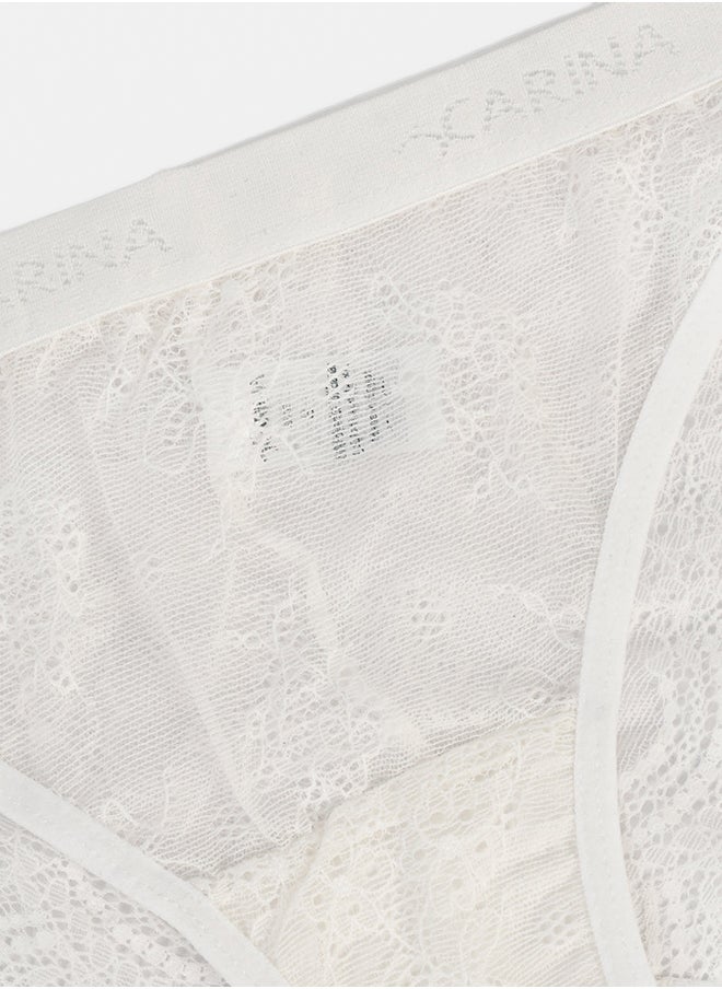 Carina - Delicate Bikini Panty with Lace - Image 1
