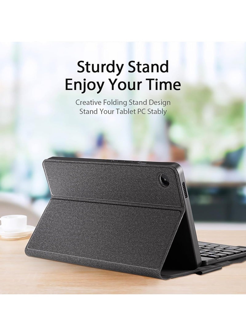 Keyboard Case Compatible Samsung Galaxy Tab A9 2023 Bluetooth with Pen Holder, PU Tablet Holder Cover for - Image 5