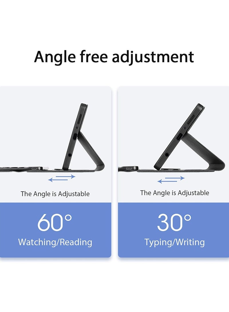 Keyboard Case Compatible Samsung Galaxy Tab A9 2023 Bluetooth with Pen Holder, PU Tablet Holder Cover for - Image 4