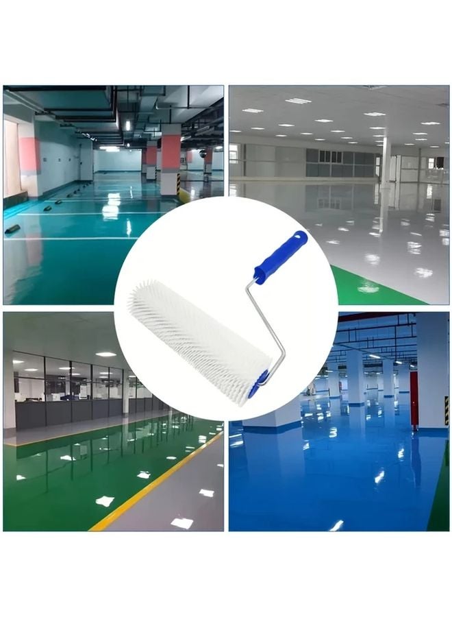 1pc Blue Plastic Spike Roller Self Leveling Epoxy Floor Paint Bubble Remover - Image 5