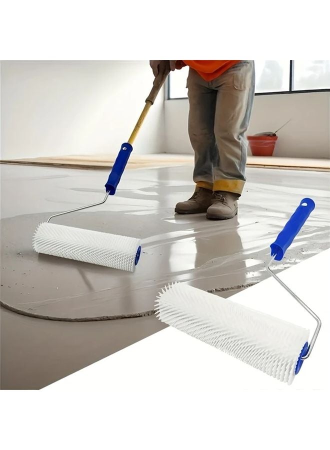 1pc Blue Plastic Spike Roller Self Leveling Epoxy Floor Paint Bubble Remover - Image 2