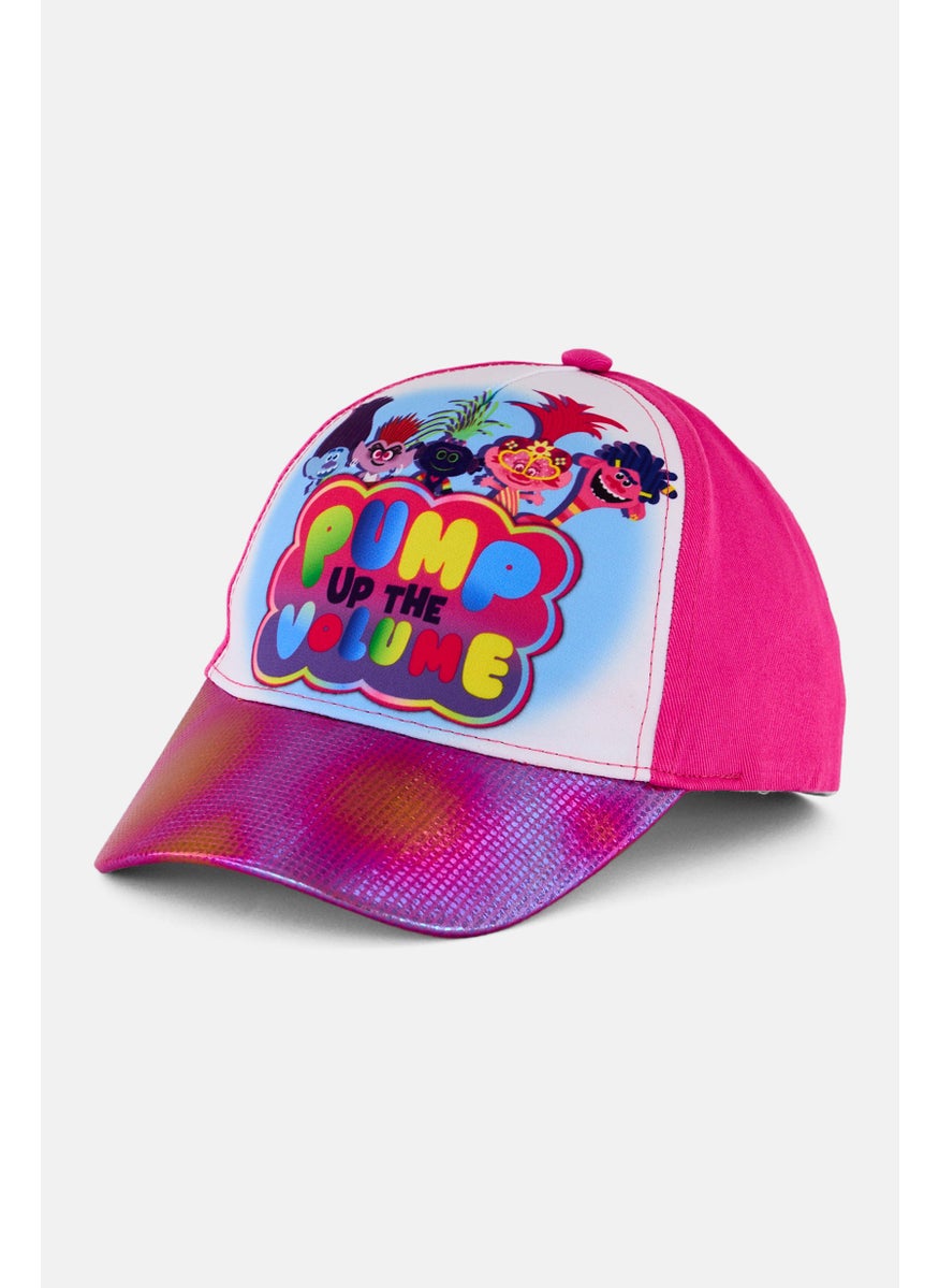 Kids Girl Graphic Print Velcro Closure Cap, Pink - pzsku/ZAE5E539F5782A8A59941Z/45/_/1738074247/9d317677-8054-46e4-9025-8821f1127c3a