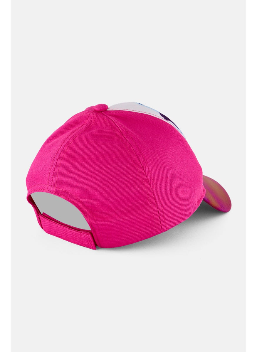 Kids Girl Graphic Print Velcro Closure Cap, Pink - pzsku/ZAE5E539F5782A8A59941Z/45/_/1738074258/d8481b2b-8d2a-43f3-b0cf-4c6035097a98