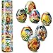 Diximus Easter Egg Decorating Kit Heat Shrink Sleeve Egg Wraps Pysanka Ukrainian Pysanky Supplies Egg Stickers Cartoons Easter Decoration for 7 Easter Eggs - Image 4