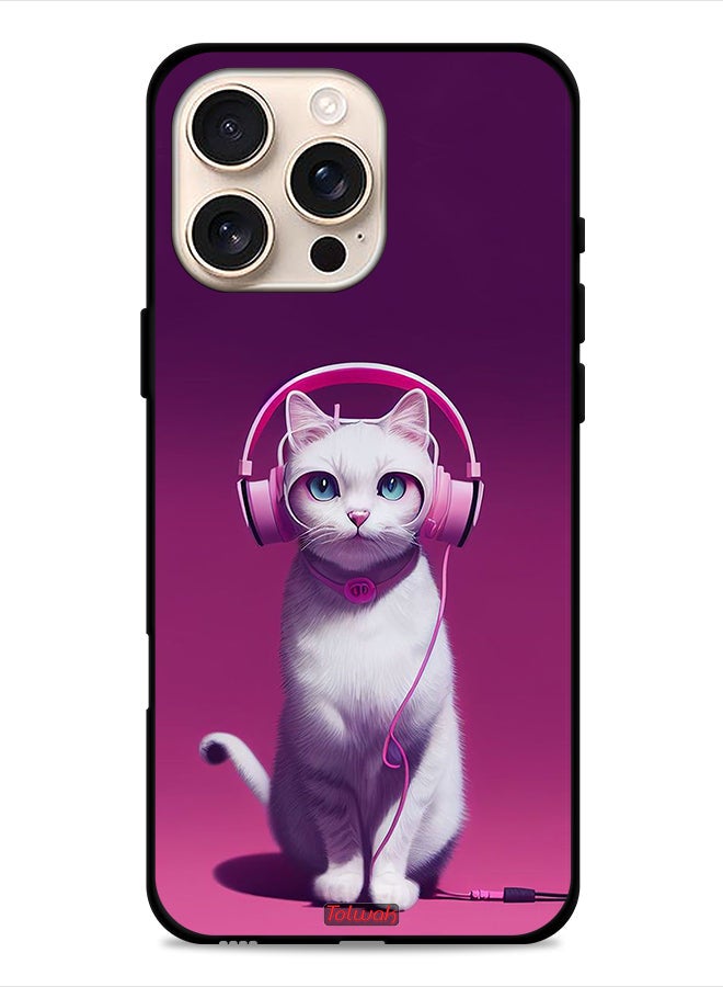 Tolwak Apple iPhone 16 Pro Protective Case Cover Cute Kitten - Image 1