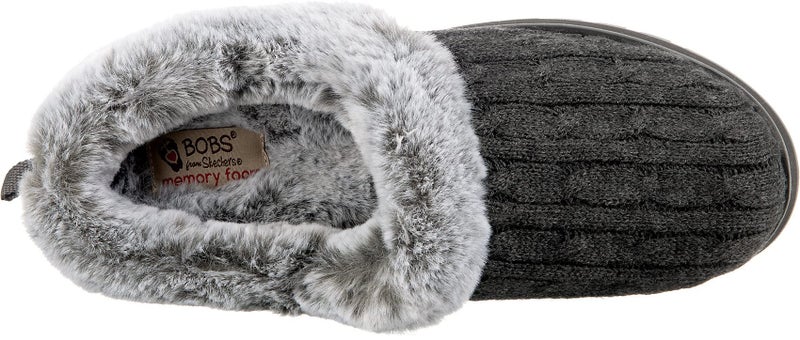 Skechers Women's Keepsakes – Ice Angel Slipper, Charcoal, 7 Wide - Image 5