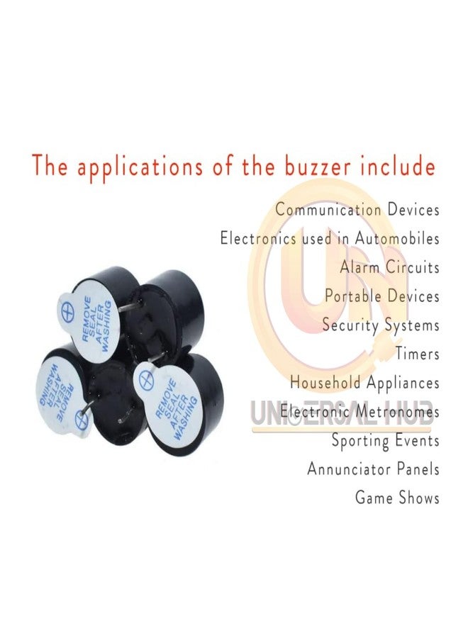 Universal HUB5V Passive Buzzer Acoustic Component Mini Alarm Speaker for Electronic Project 10PCS - Image 2