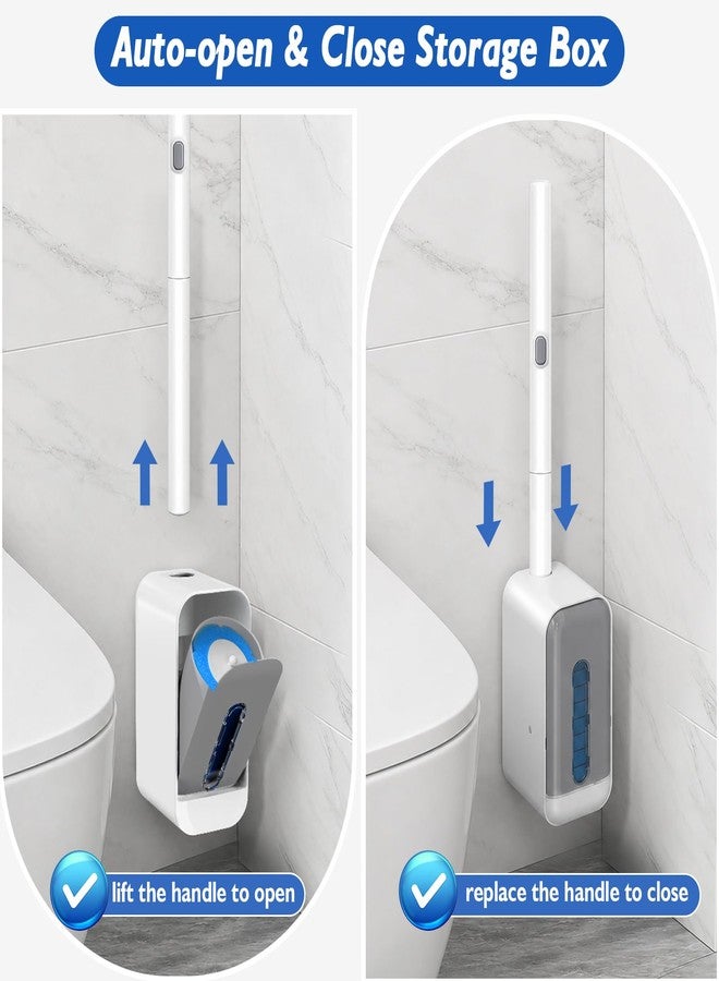 HOMSIER Disposable Toilet Brush-Toilet Bowl Cleaner Wand with 48 Refills - Image 5