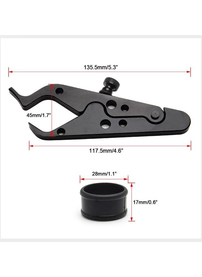 RATSAW - Motorcycle Cruise Control Throttle Lock Assist Aluminum Wrist and Hand Grip Lock Clamp with Silicone Ring Protect Throttle Grip Throttle Control System Most Any Bike Durable Lightweight Aluminum Alloy - Image 1