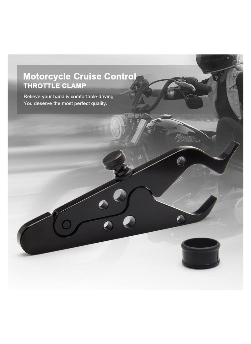 RATSAW - Motorcycle Cruise Control Throttle Lock Assist Aluminum Wrist and Hand Grip Lock Clamp with Silicone Ring Protect Throttle Grip Throttle Control System Most Any Bike Durable Lightweight Aluminum Alloy - Image 1