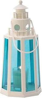 Koehler Koehler 15217 10 Inch Ocean Blue Lighthouse Candle Lamp  - Image 1