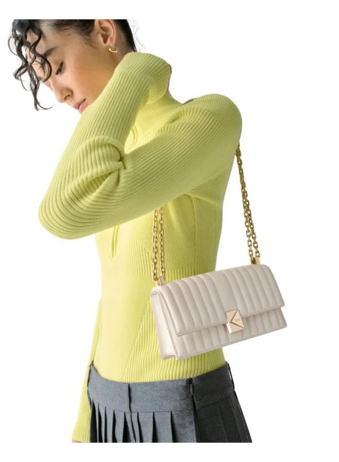 Kate Spade Deco Quilted Leather Mini Flap Chain Crossbody