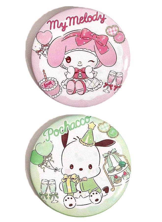 6Pcs  Button Badges,Round Badge Button Metal Button Pin Badge, Eco-Conscious Pins For Stduent,Boys and Girls Fun And Stylish Designs - Image 5