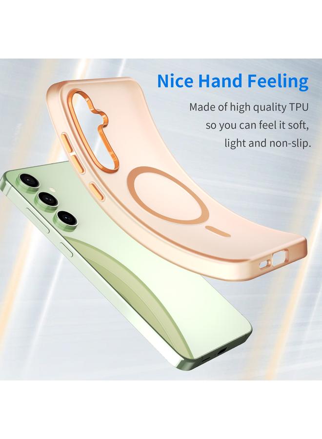 S-TOP Case For Samsung Galaxy S24 FE 5G MagSafe Frosted Translucent TPU + PC Full Coverage Phone Case - Image 3