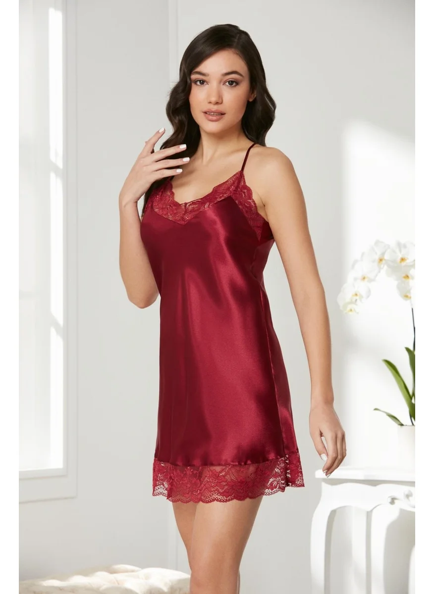 بيير كاردان Satin Lace Nightgown - 870