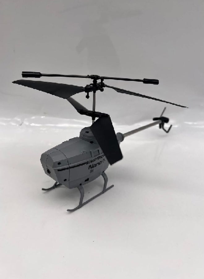 اتش اس تي نانو تشانيل مروحية مع جهاز تحكم عن بعد للأطفال رمادي وأسود 6.5 × 15.5 × 29.5 سم LH-2023-C2 - Image 2