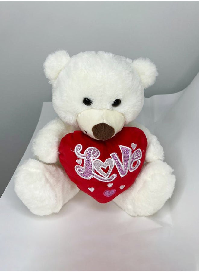 Floral lane Flower Shop White Teddy Bear 
