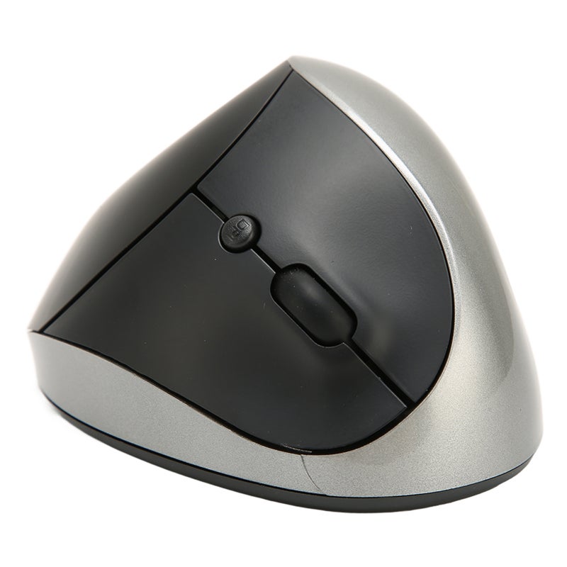 HYSJ Wireless Vertical Mouse 2.4GHz Wireless Ergonomic Mouse - 3 Levels DPI 800 1600 2400 Optical Vertical Design for Wrist Comfort Grey - Image 1