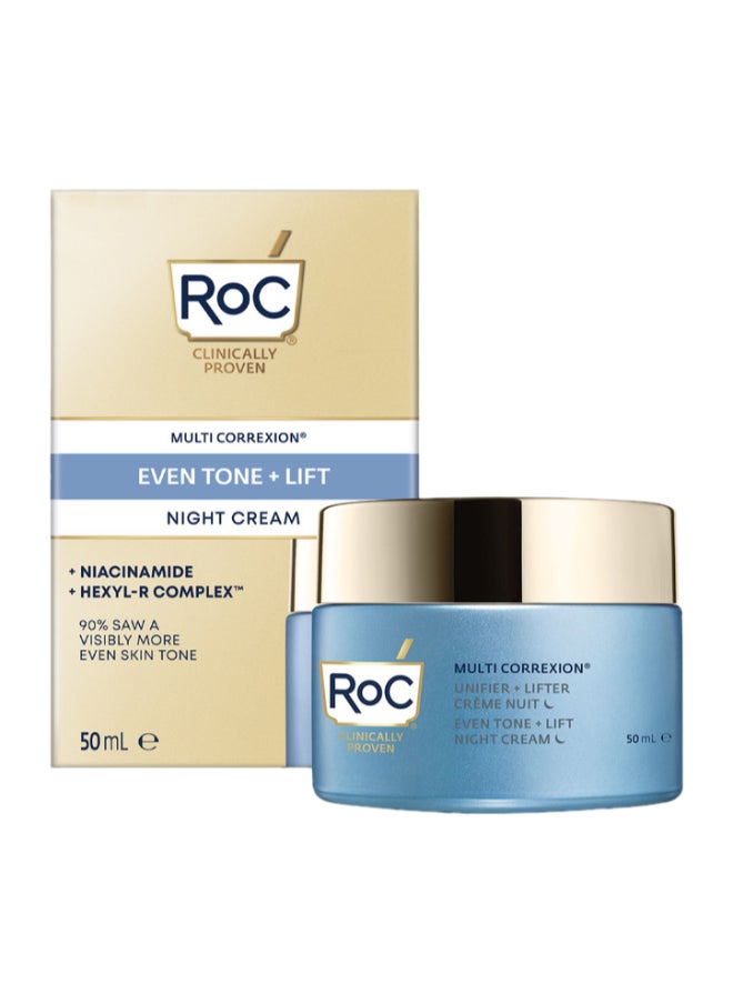 RoC Multi Correxion Even Tone Plus Lift Night Cream 50Ml  - Image 1
