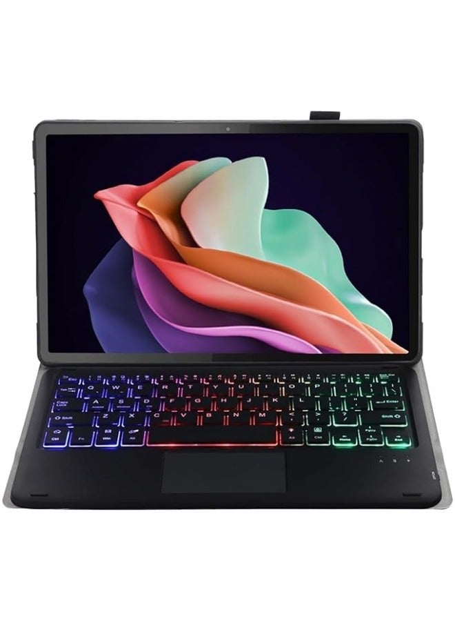 Touchpad Keyboard Case Compatible with Honor Pad X9 11.5 inch 2023, Magnetic Removable Wireless Colorful Backlit Keyboard Cover - Image 3