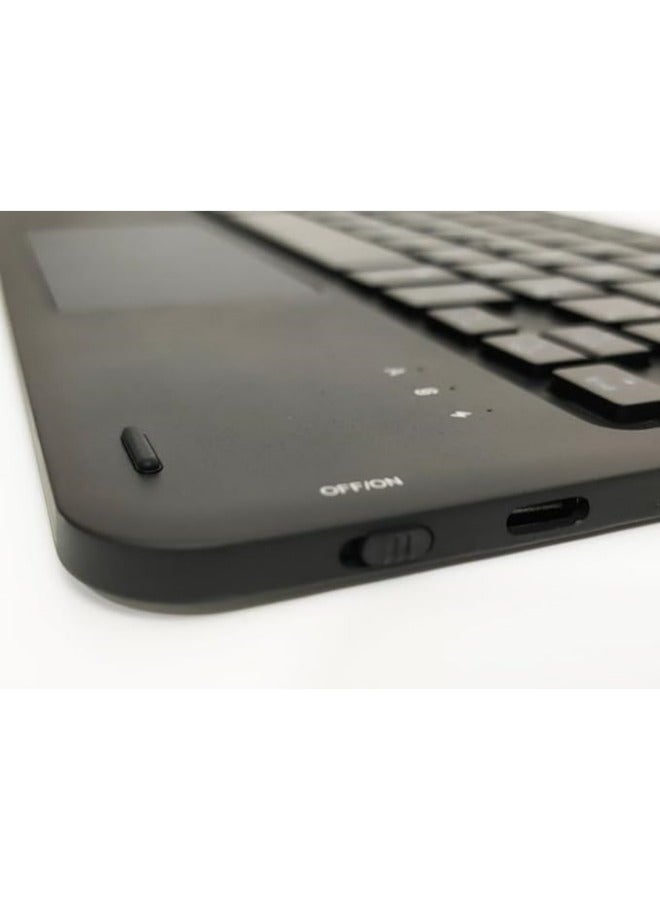 Touchpad Keyboard Case Compatible with Honor Pad X9 11.5 inch 2023, Magnetic Removable Wireless Colorful Backlit Keyboard Cover - Image 4