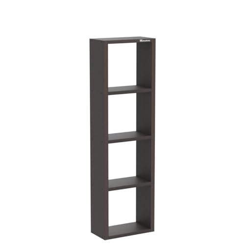 Mahaakaay Sumwud Royal Free Standing Wall Mounted with Fastners Bookcase Book Shelf Display Rack Wenge (Engineered Wood) - Image 4