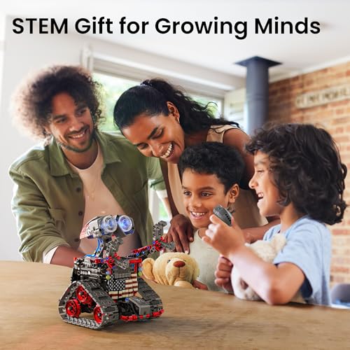 Sillbird Robot Building Kit with Remote Control Gifts for Kids Boys Ages 8-12, STEM Coding Robotic Technic Tracked Racer Car Toys for Birthday - Build 4in1 Model with 631 Pieces - Image 2