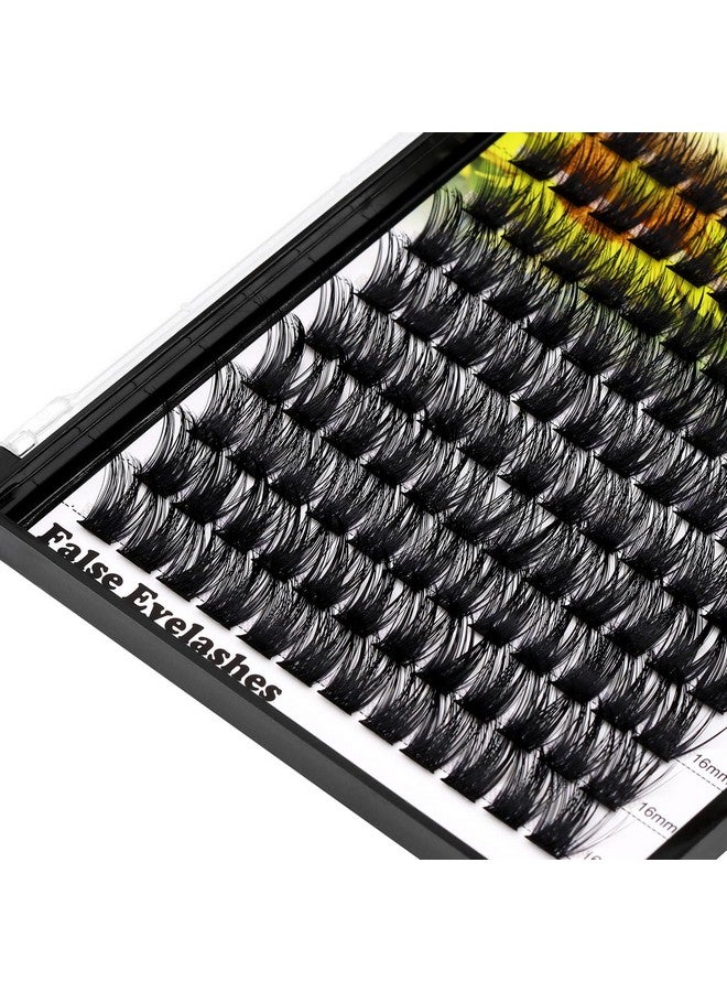 Hannahool Large Pack,Diy Eye Lashes Extensions 120Pcs Wide Stem Cluster Eyelashes Mixed 10-12-14-16Mm/14-16-18Mm/12-14-16Mm Individual False Eyelashes Dramatic Look (Mixed 12-14-16Mm) - Image 3
