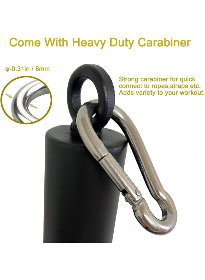 Generic Weight Loading Pin 2 inch, Olympic Weight Plate Loading Pin for Cable Pulley System LAT Pulldown, Heavy Duty Gym Equipment Weights Lifting Pin with Carabiner  - Image 2
