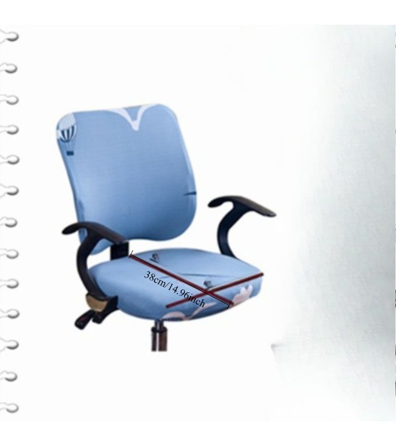 Dark Gray Stretch Stool And Chair Cover Set One Piece Machine Washable Elastic Slipcover Fit Office Dining Chairs For Living Room Bedroom - Image 4