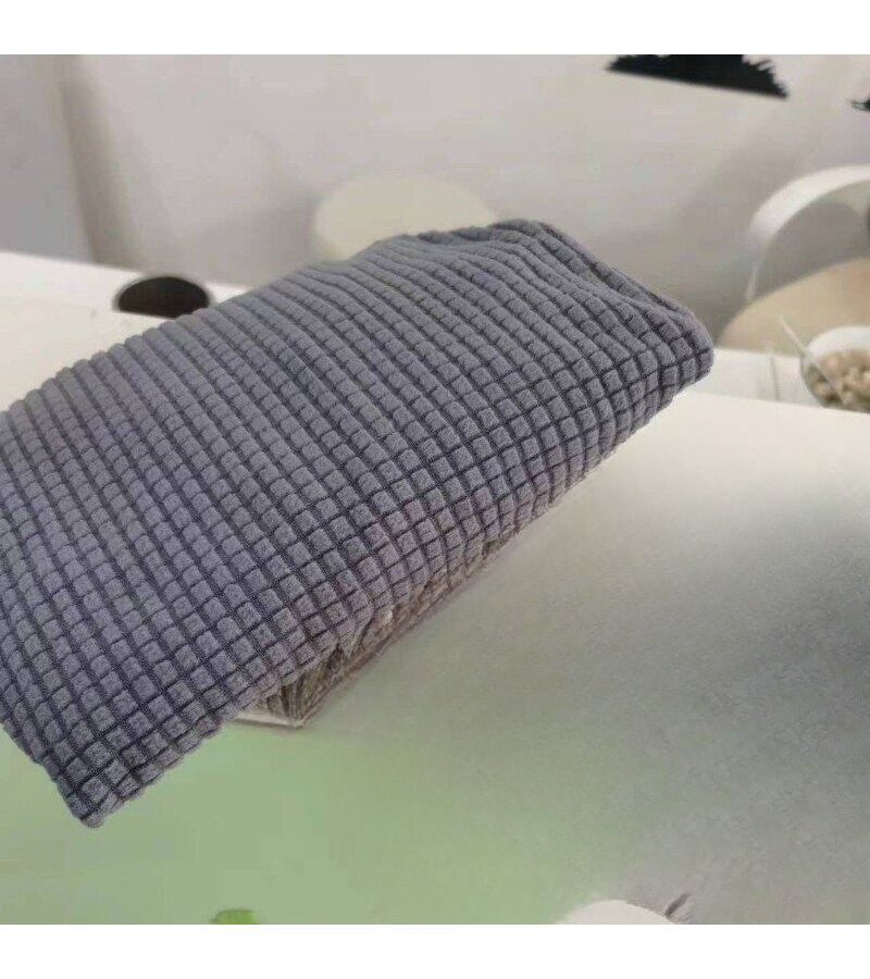 Dark Gray Stretch Stool And Chair Cover Set One Piece Machine Washable Elastic Slipcover Fit Office Dining Chairs For Living Room Bedroom - Image 5