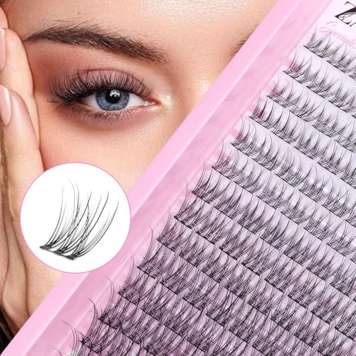 zanlufly Lash CLusters Wispy Eyelash Clusters Natural Lash Extensions C-Curly DIY Eyelash Extensions zanlufly 180Pcs Individual Lashes(9MM 10MM 12MM 14MM 16MM) - Image 5