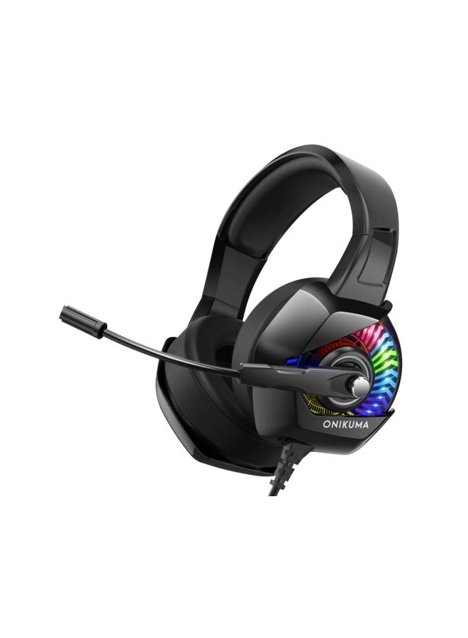 onikuma K6 Wired Gaming Headphone - RGB - Image 1