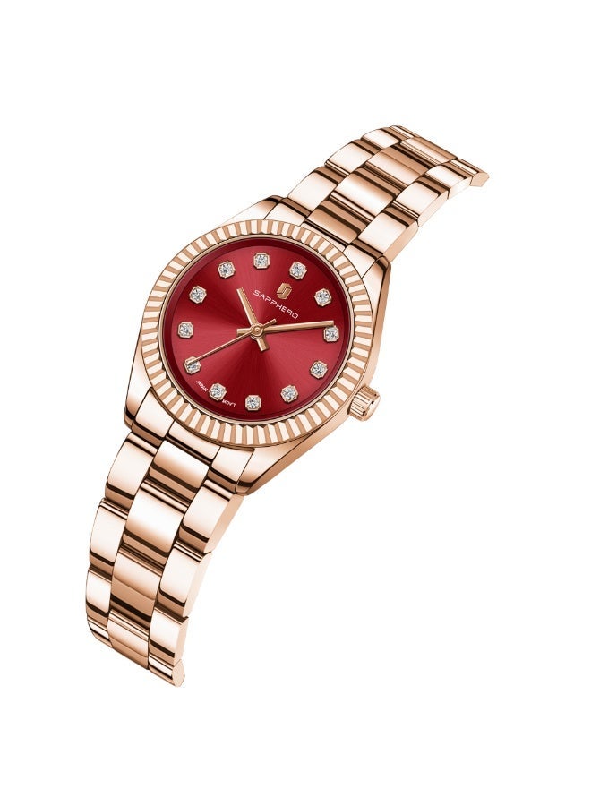 SAPPHERO Watches for Women Luxury Stainless Steel Ladies Watches Women's Bracelet Watch Small Analog 5ATM Waterproof Wrist Watch Elegant Gifts for Women - Image 3