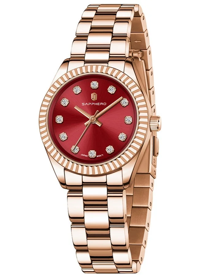 Sapphero SAPPHERO Watches for Women Luxury Stainless Steel Ladies Watches Women's Bracelet Watch Small Analog 5ATM Waterproof Wrist Watch Elegant Gifts for Women