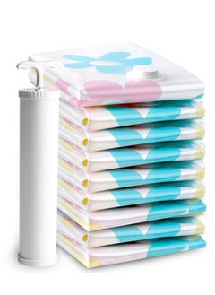 XiuWoo 10pcs Vacuum Bags Wardrobe Closet Organizer Clothes Storage Bag Compression Seal Bags Quilts Pillows, for Comforters, Blankets, Bedding, Clothing, Compression Seal for Closet Storage  - Image 1