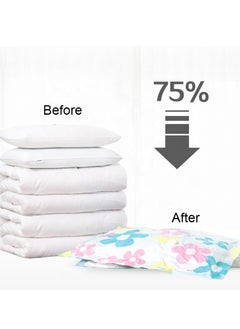 XiuWoo 10pcs Vacuum Bags Wardrobe Closet Organizer Clothes Storage Bag Compression Seal Bags Quilts Pillows, for Comforters, Blankets, Bedding, Clothing, Compression Seal for Closet Storage  - Image 4