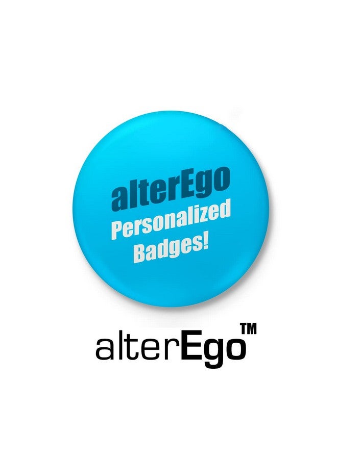 alterEgo Alphabet Initial Button Badge with Safety Pin backing (58mm Diameter) (V) - Image 4