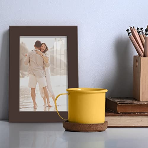 Renditions Gallery 4x6 inch Picture Frame High-end Modern Style, Made of Solid Wood and High Definition Glass Ready for Wall and Tabletop Photo Display, Brown Frame - Image 4