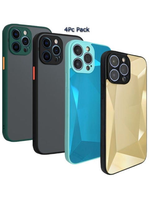 iPhone 13 Pro Case, [4]-Pack Protection Case Set for iPhone 13 Pro 6.1"