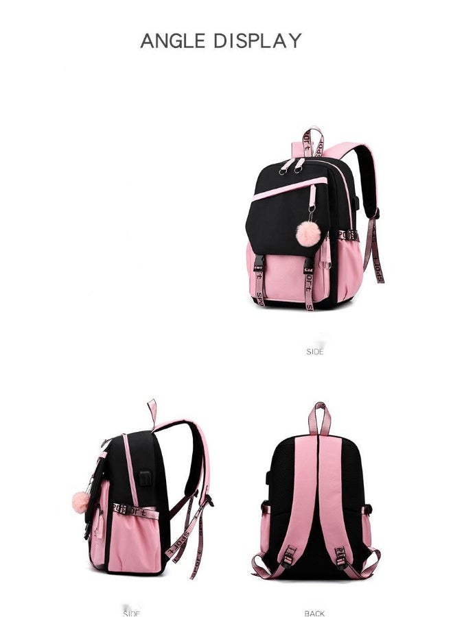 Star Baby USB Port Leisure Backpack For Men And Women - Image 4