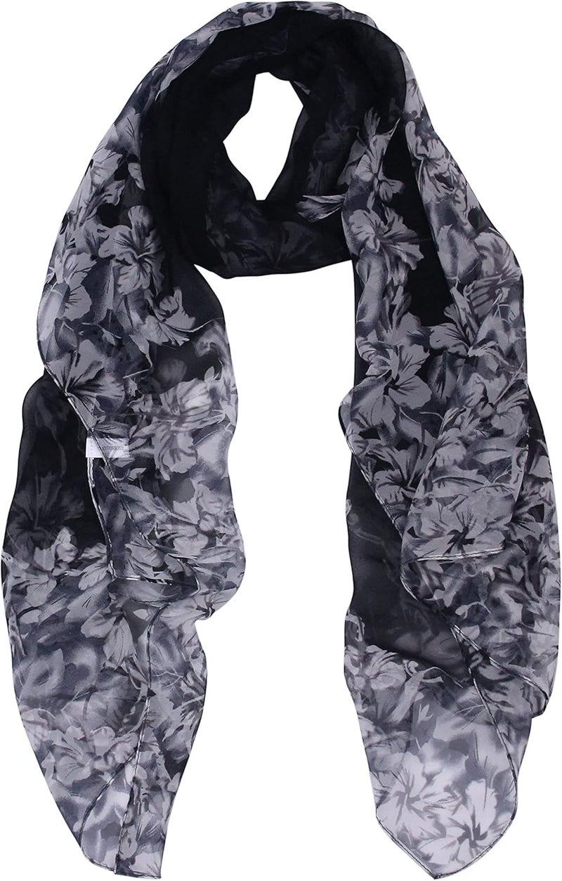 Long Chiffon Sheer Scarf For womens